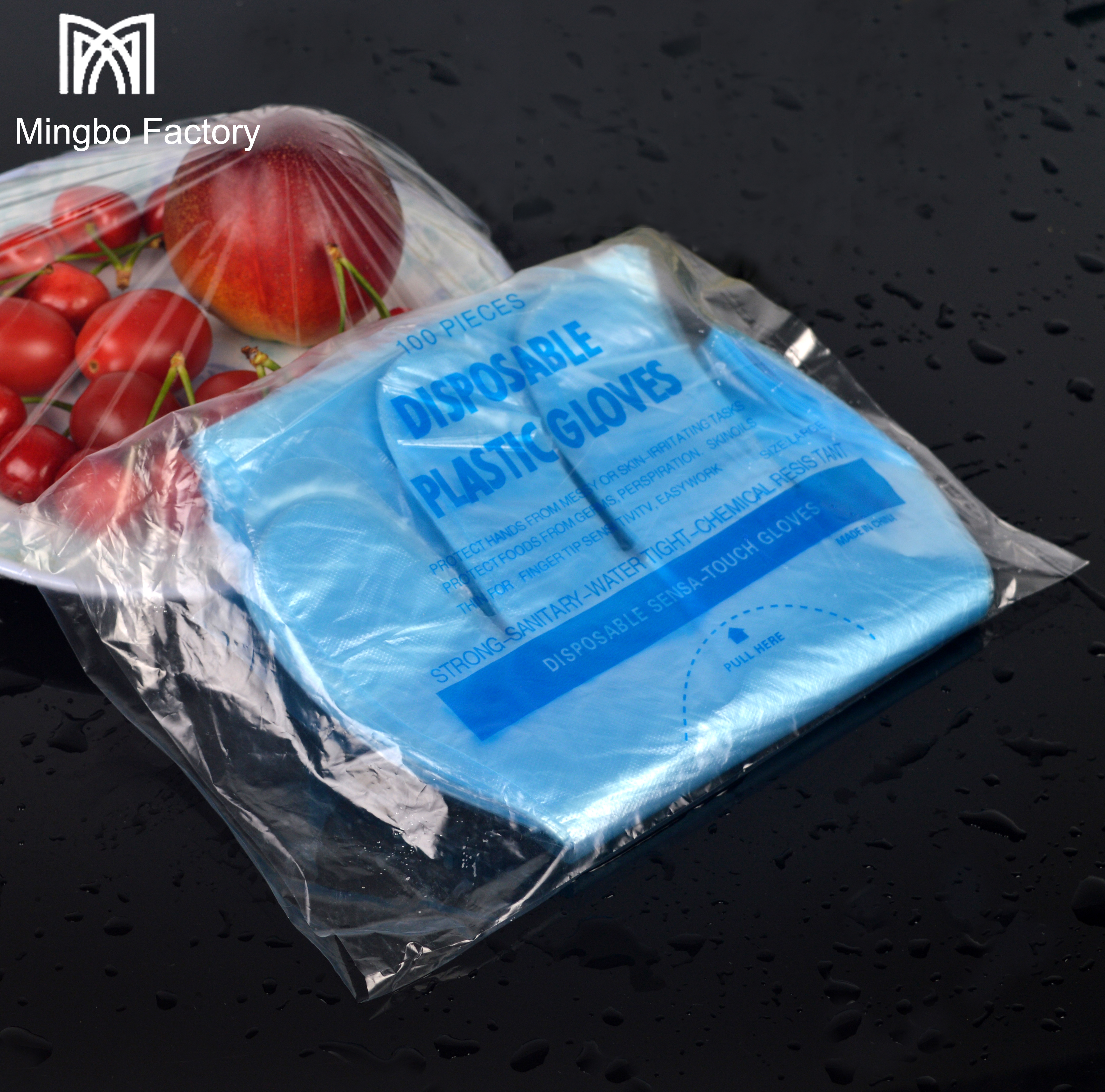 Convenient Clear Polyethylene Food & Beverage Stores Food Gloves