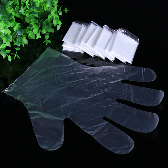 Eco-friendly Biodegradable Soft Transparent Multifunctional Food Grade Black PE Gloves