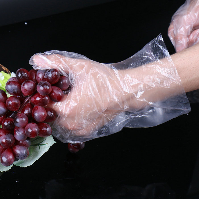 Disposable Plastic Waterproof Gloves with Eyelet