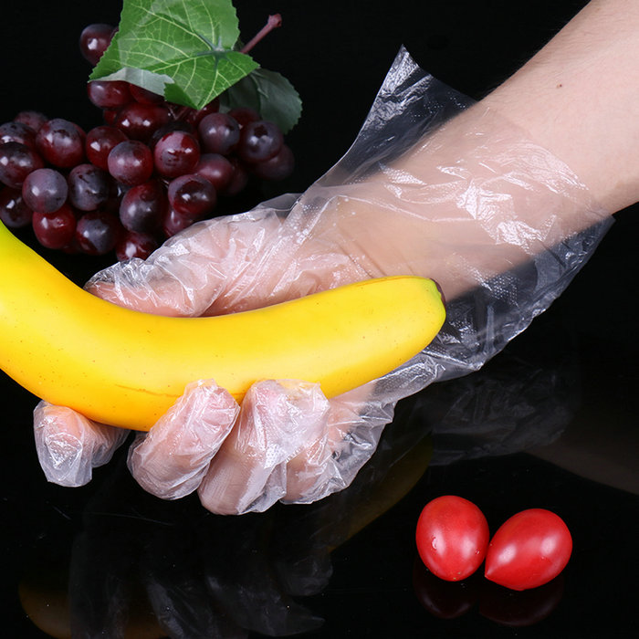 Latex-Free PE Plastic Disposable Gloves