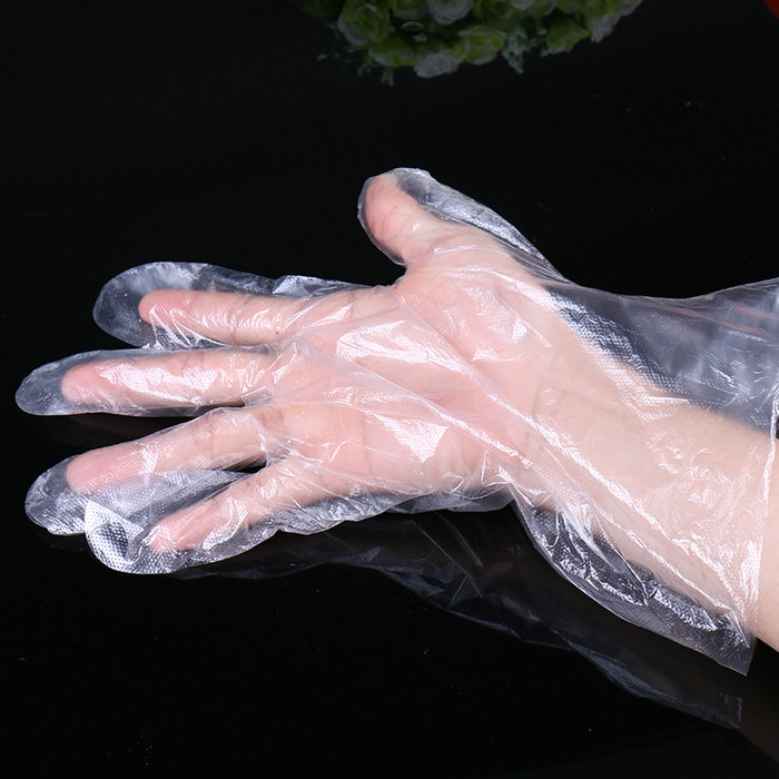 Clear Blue Latex-Free Disposable PE Glove