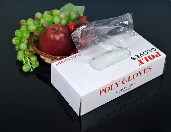 Widely Used Disposable PE Gloves with Boxes