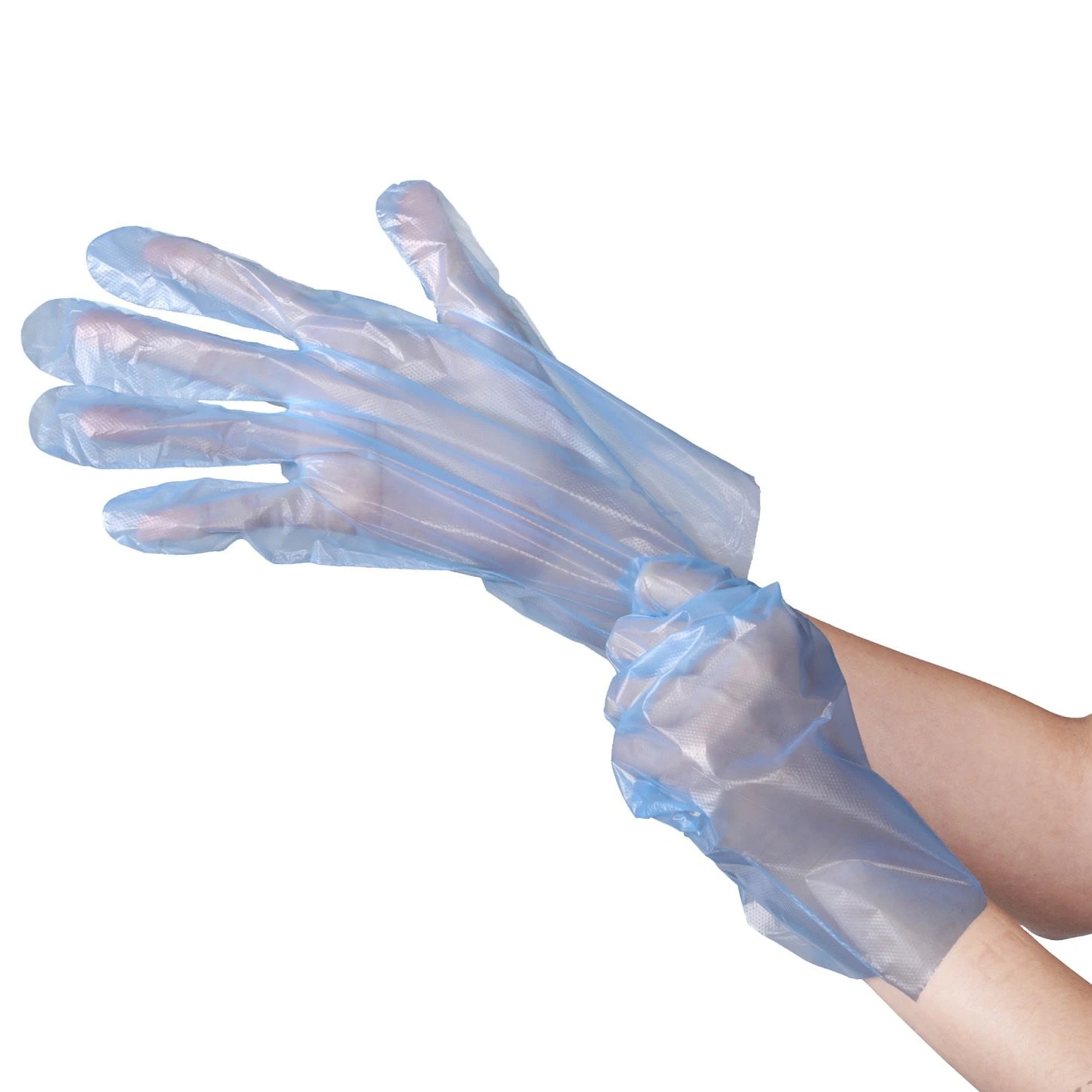 Medium Powder Free Poly Disposable Gloves
