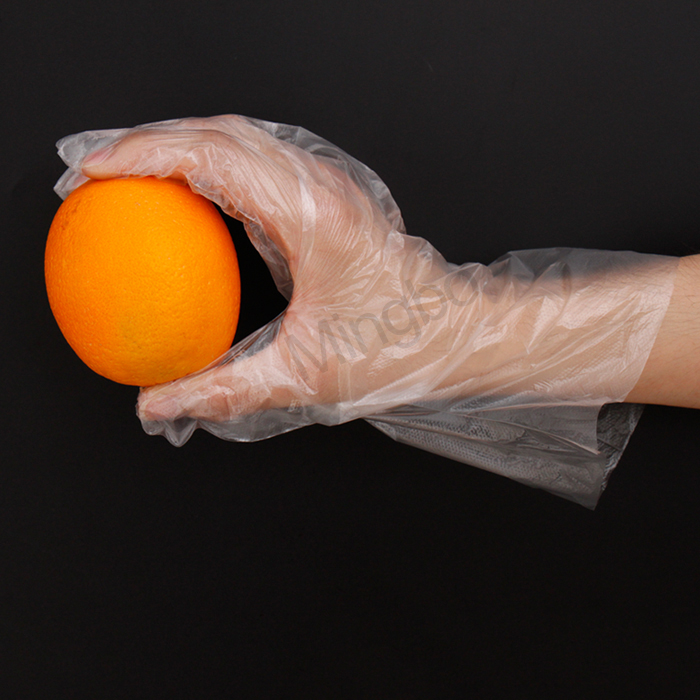 Transparent Kitchen Disposable PE Gloves