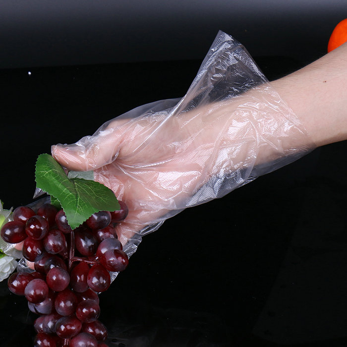 Food Prep Grade HDPE Plastic Disposable Gloves