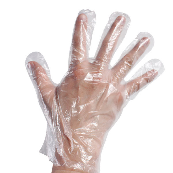  Disposable Clear polythene transparent gloves 