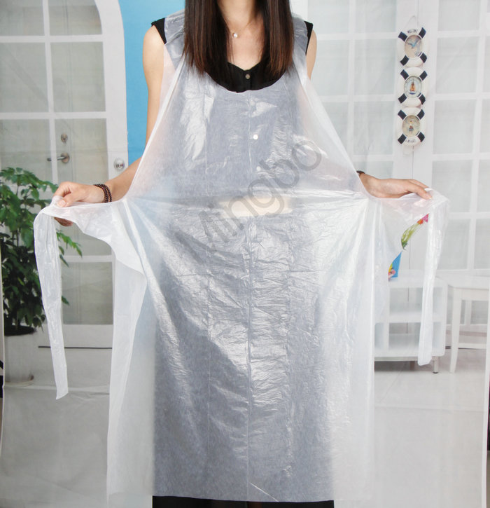 Economical Waterproof Disposable Food Handling Heavy Poly Aprons