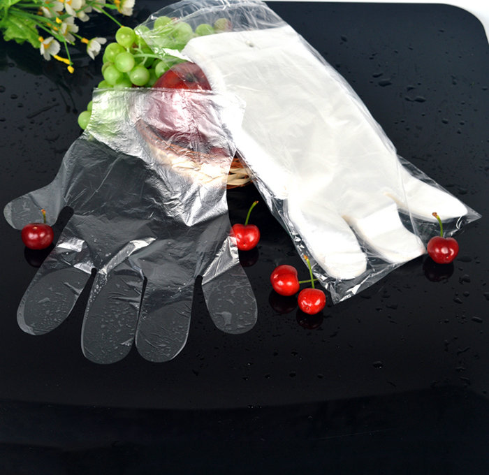 Disposable Preparation Food Service Plastic Poly Hand Gloves for Women