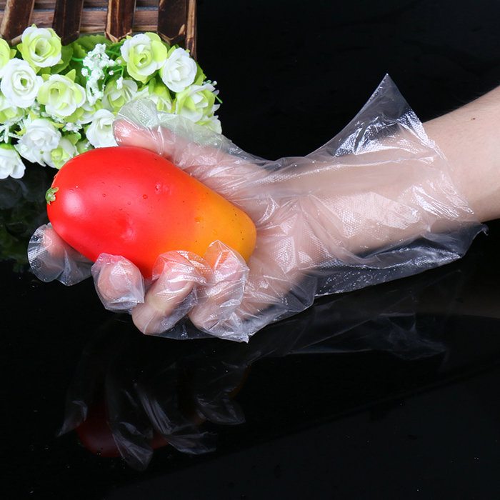 Non-Sterile Polyethylene Clear Work Kitchen Gloves Plastic for Cooking