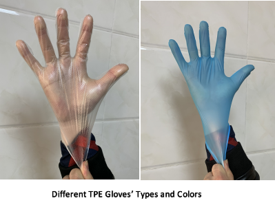 Food Grade Thermplastic Elastomer Disposable Gloves