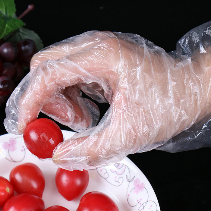 Non-Sterile Polyethylene Clear Work Kitchen Gloves Plastic for Cooking